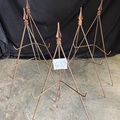 5 Small Decorative Metal Easels