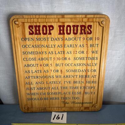Store Hour Sign