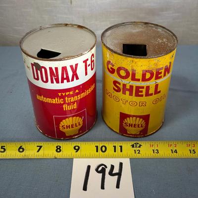 Vintage Shell Cans