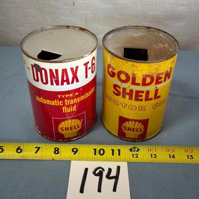 Vintage Shell Cans