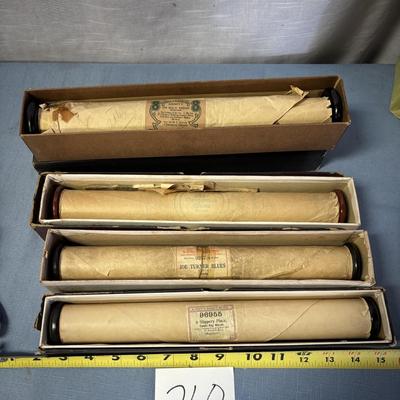 Vintage Player Piano Rolls