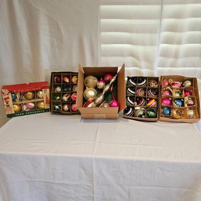 Large Vintage Glass Christmas Ornaments (BLR-JS)