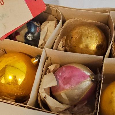 Large Vintage Glass Christmas Ornaments (BLR-JS)