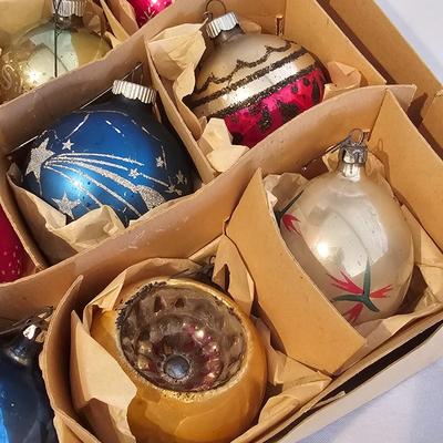 Large Vintage Glass Christmas Ornaments (BLR-JS)