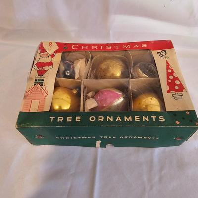Large Vintage Glass Christmas Ornaments (BLR-JS)