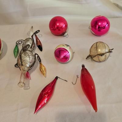 Large Vintage Glass Christmas Ornaments (BLR-JS)