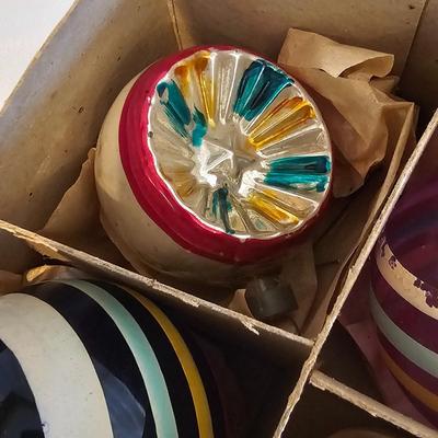 Large Vintage Glass Christmas Ornaments (BLR-JS)