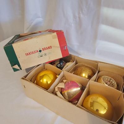 Large Vintage Glass Christmas Ornaments (BLR-JS)