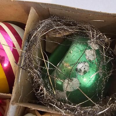 Large Vintage Glass Christmas Ornaments (BLR-JS)