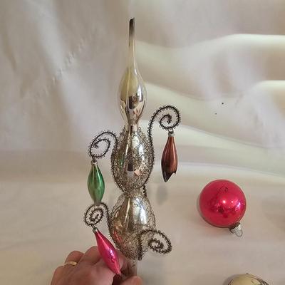 Large Vintage Glass Christmas Ornaments (BLR-JS)