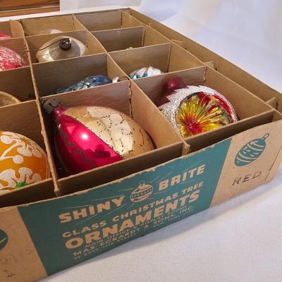 Large Vintage Glass Christmas Ornaments (BLR-JS)