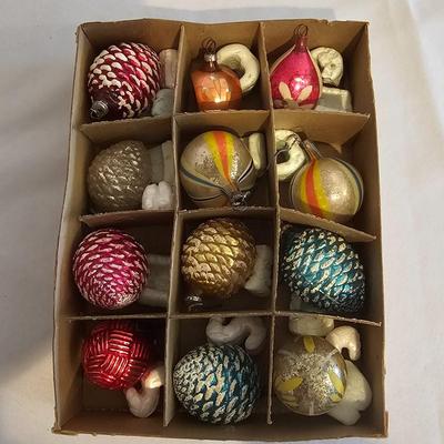 Smaller Blown Glass Vintage Christmas Ornaments & More (BLR-JS)