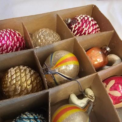 Smaller Blown Glass Vintage Christmas Ornaments & More (BLR-JS)