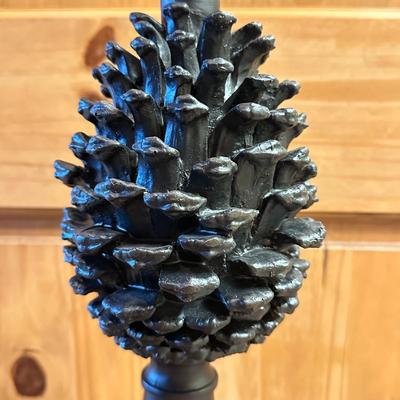 Sale Photo Thumbnail #724: Large Pine Cone Candle Holder 17" Tall Choice #2
