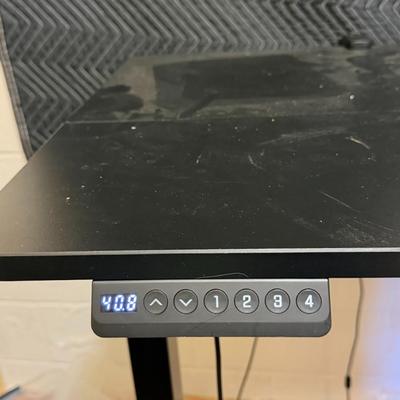 Sale Photo Thumbnail #973: Flexspot Ultrawide Curved Gaming Table  55" W X 34" D  Steel Legs with a power adjustable height adjustment Works