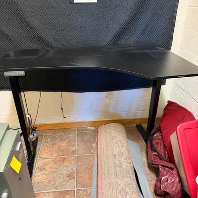 Sale Photo Thumbnail #971: Flexspot Ultrawide Curved Gaming Table  55" W X 34" D  Steel Legs with a power adjustable height adjustment Works