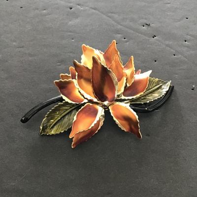 Sale Photo Thumbnail #31: Very nice vintage, multicolored brooch. Please see attached photos.