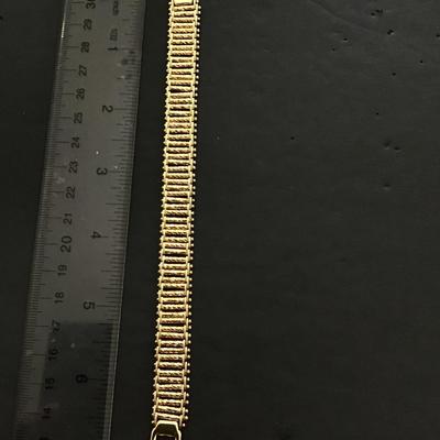 Sale Photo Thumbnail #54: very nice gold tone, fashion bracelet. Please see attached photos.