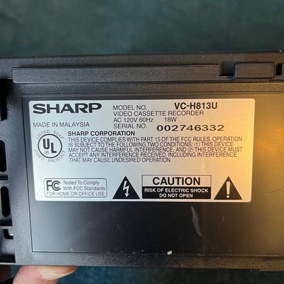 Sharp VCR and Sony DVD Player (P-BC)