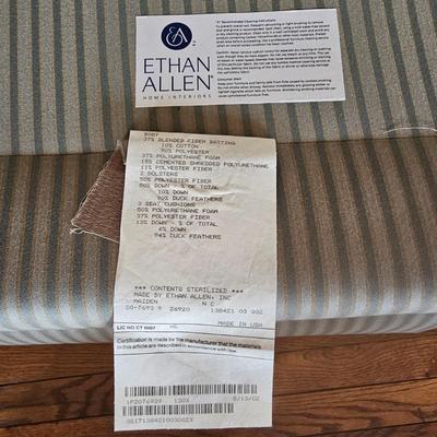 Two Ethan Allen Three Seat Sofas (LR-BM)