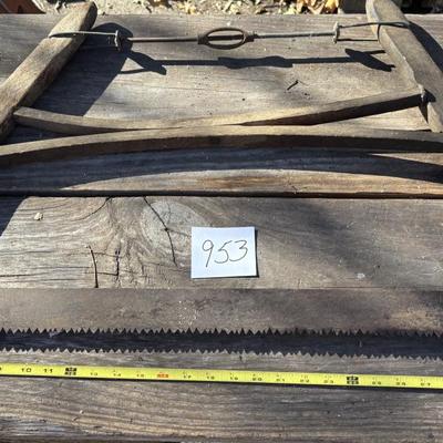 Antique Wooden Buck Saw