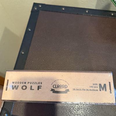 Sale Photo Thumbnail #1055: Claord Wolf Wooden Puzzle New In Box  10.3"x13.7"