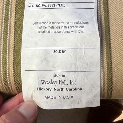 Striped Swivel Arm Chair and Ottoman (D-BC)