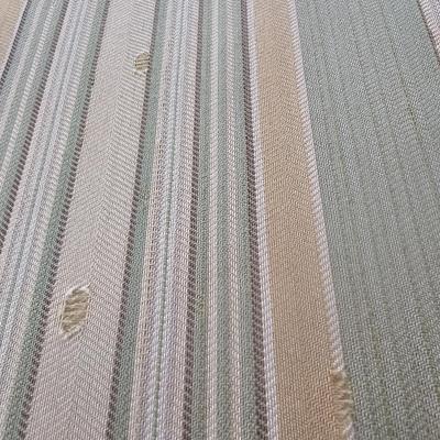 Wesley Hall Striped Swivel Arm Chair and Ottoman (D-BC)