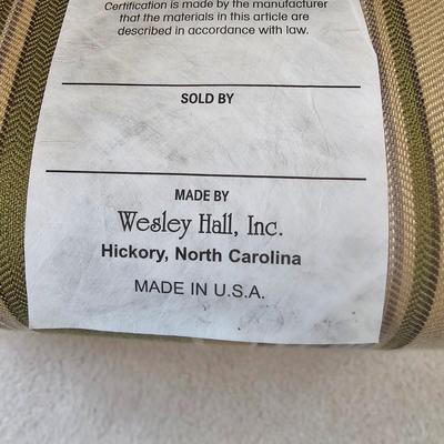 Wesley Hall Striped Swivel Arm Chair and Ottoman (D-BC)