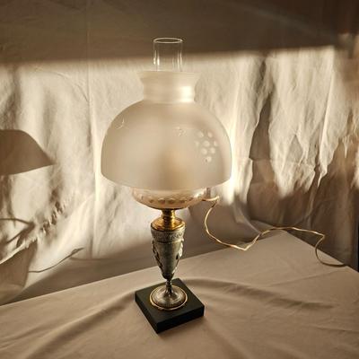 Vintage Pewter & Brass Lamp (BLR-JS)