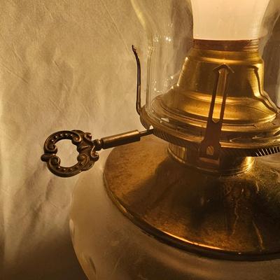 Vintage Pewter & Brass Lamp (BLR-JS)