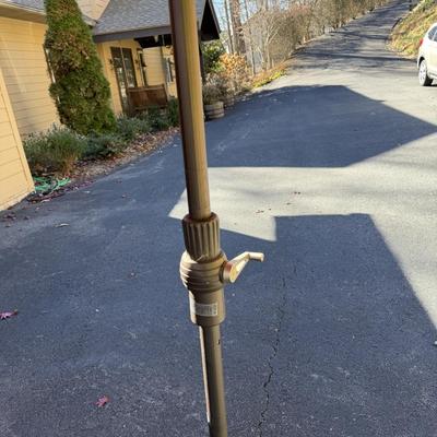 Orange Table Umbrella Includes Stand