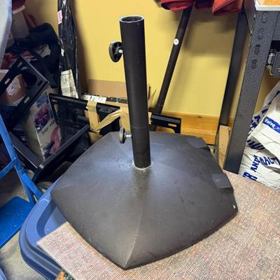 Orange Table Umbrella Includes Stand