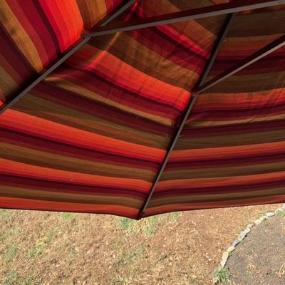 Orange Table Umbrella Includes Stand