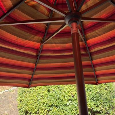 Orange Table Umbrella Includes Stand