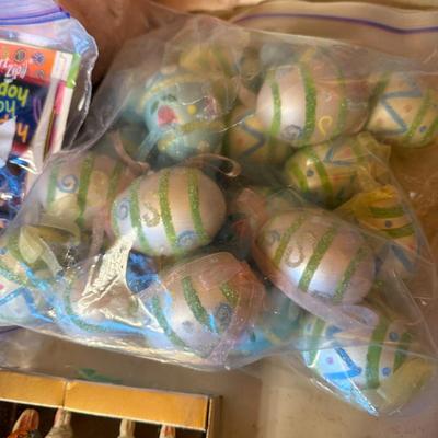 Sale Photo Thumbnail #1120: Box Lot of Easter Supplies