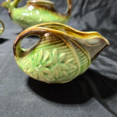 McCoy Pottery "Daisy" pattern tea set, produced in the United States in the 1940's