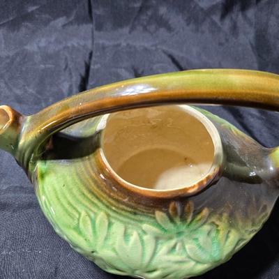 McCoy Pottery "Daisy" pattern tea set, produced in the United States in the 1940's