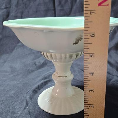 Mid-Century Red Wing Pottery footed compote, model M-5008