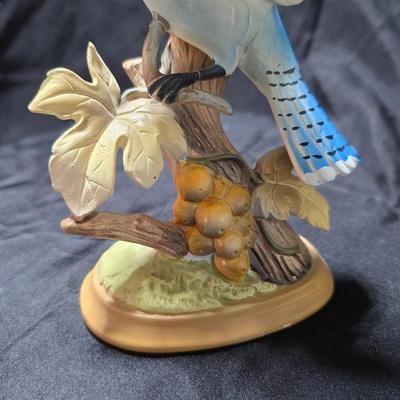 2 Nippon Yoko Boeki Ceramic Bird figures - Blue Jay & Oven Bird