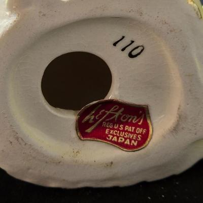 Vintage Lefton Porcelain Angel with Yellow Roses