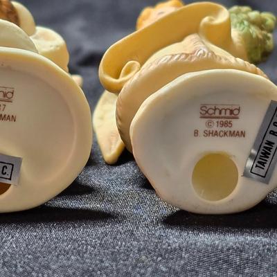 Porcelain angel ornaments from the Schmid B. Shackman collection