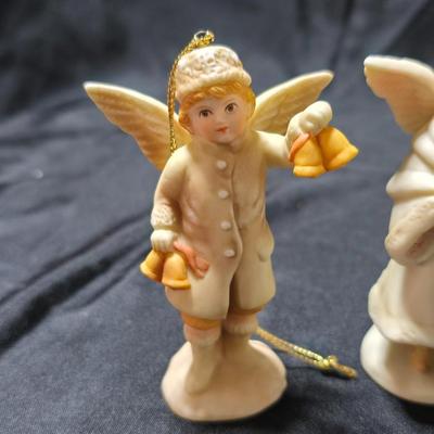 Porcelain angel ornaments from the Schmid B. Shackman collection
