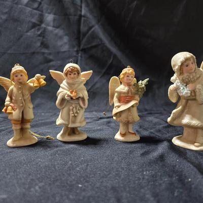 Porcelain angel ornaments from the Schmid B. Shackman collection
