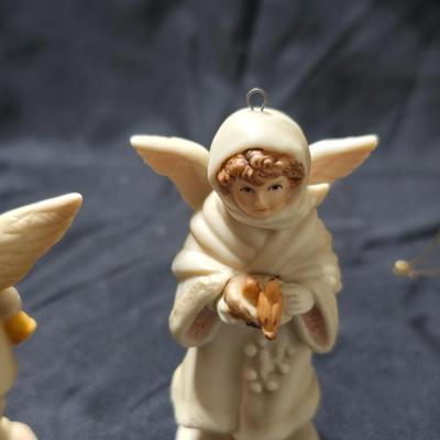 Porcelain angel ornaments from the Schmid B. Shackman collection