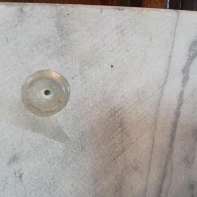 Marble rolling pin and pastry board set