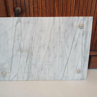 Marble rolling pin and pastry board set