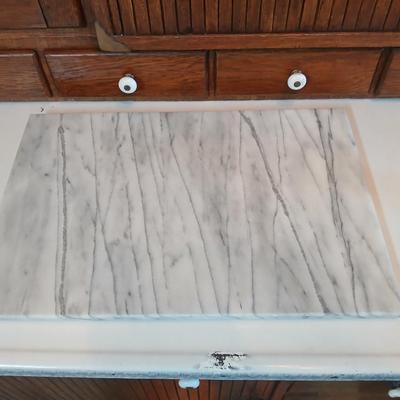 Marble rolling pin and pastry board set