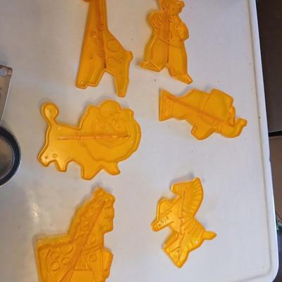 Collection of common kitchen baking tools and bakeware