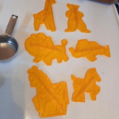 Collection of common kitchen baking tools and bakeware